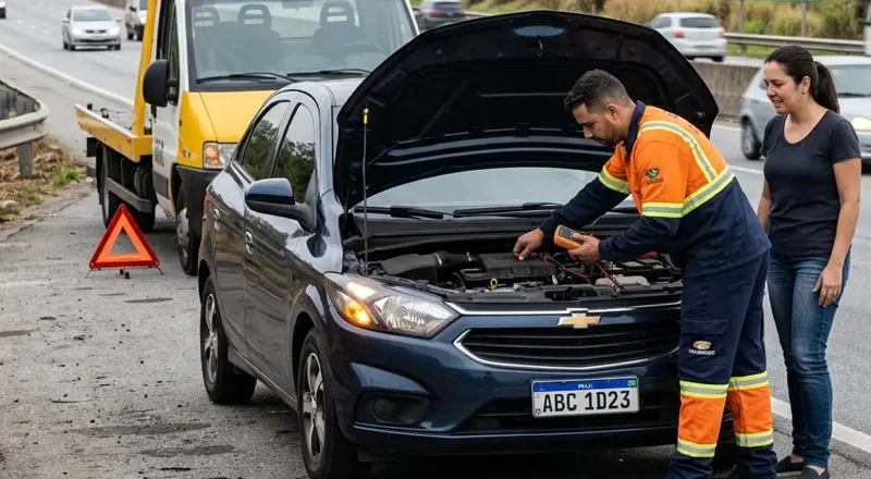 Auto socorro 24h em Chapecó – pane elétrica, mecânica e bateria fraca